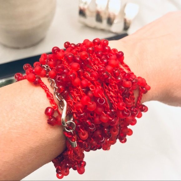 BoHo Convertible Handmade Beaded Necklace/Bracelet - Picture 3 of 3